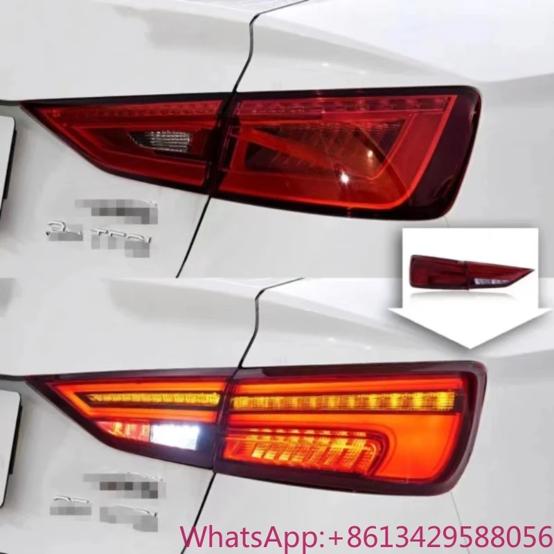 

for Audi A3L LED Dynamic Steering Taillight High Configuration Signal 8V5945091 8V5945075C Low Configuration Change New Red Lens