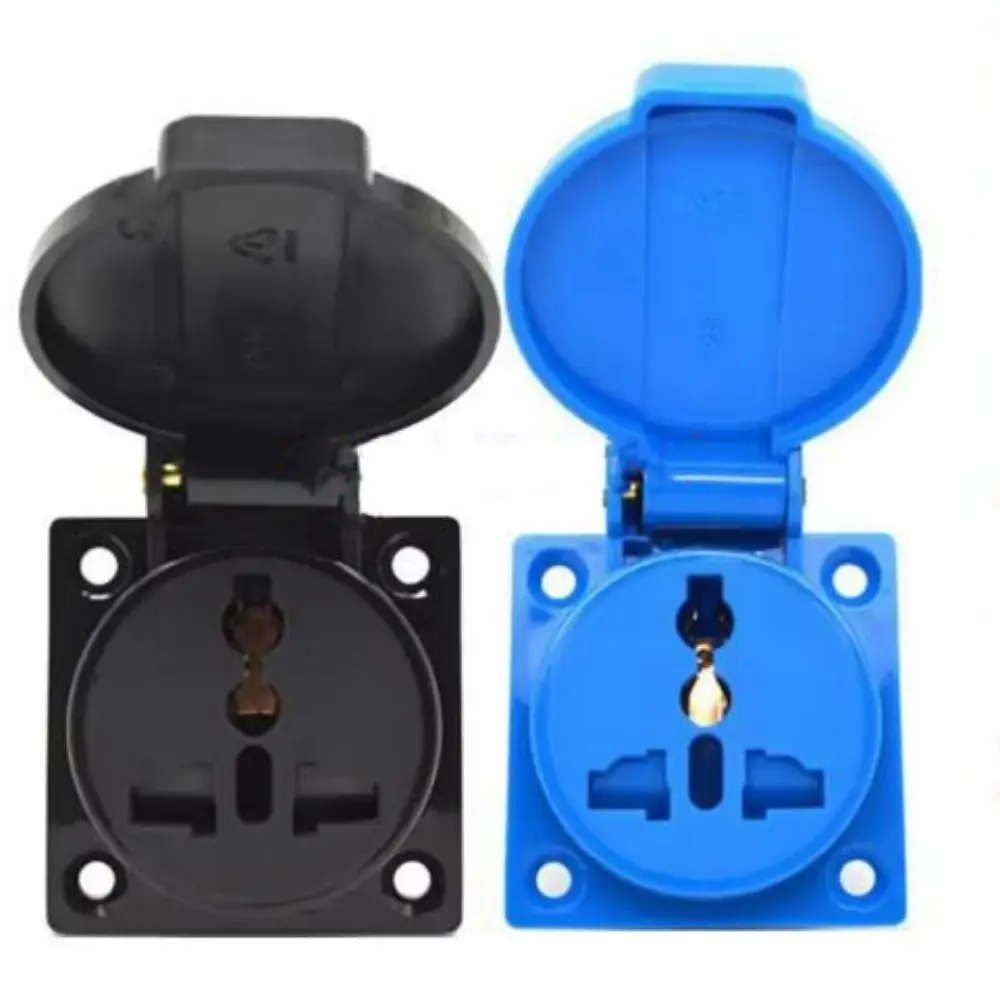 New IP54 Outdoor Five Hole Charging Waterproof Dustproof Multi-function 16A Charging Pile Rainstorm Proof 220V Power