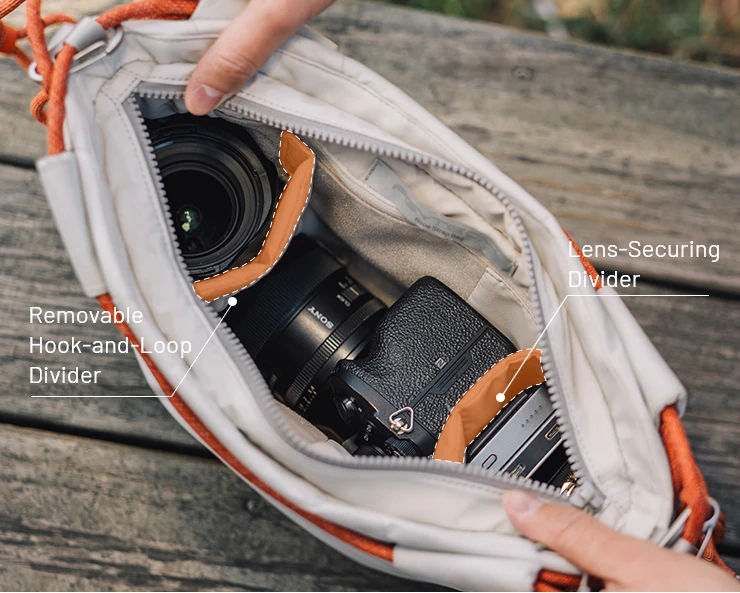 PGYTECH OneGo Seil Strap Bag Micro Umhängetasche Einzelne Schulter Fotografie Tasche Innentasche Geeignet für Sony Canon Kamera Tasche – Detail 6