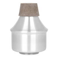 Trompeta recta silenciosa de aleación de aluminio, Trompeta de práctica, parte silenciosa, sonido ligero, accesorios de instrumentos de latón de alta calidad