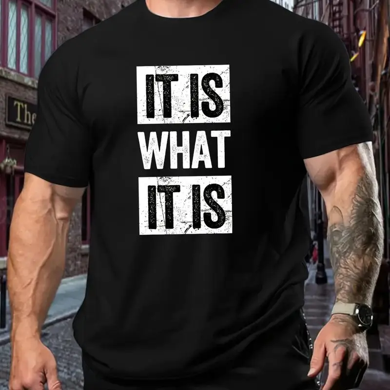 

Relaxed Fit Plus Size T Shirt For Men Casual Print Oversi