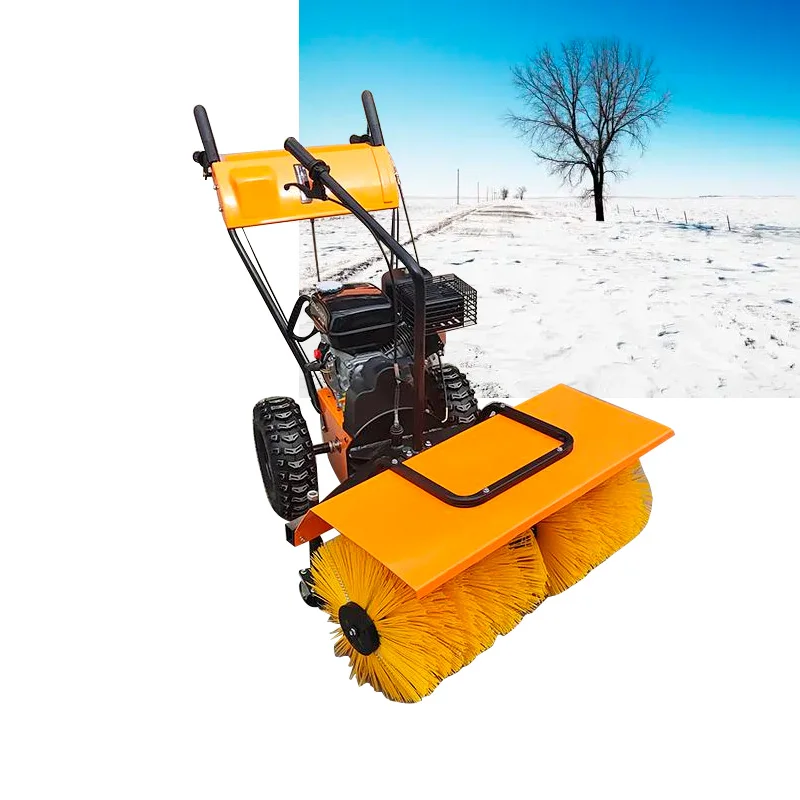 CE Approved Three-in-one Multifunctional Street 6.5HP Snowplow Snow Sweeper for sale