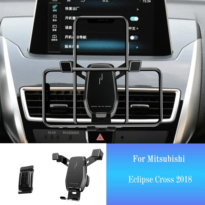 Car Mobile Phone Holder for Mitsubishi Eclipse Cross 2018 Smartphone Mount Car Styling Bracket GPS Stand Rotatable Support