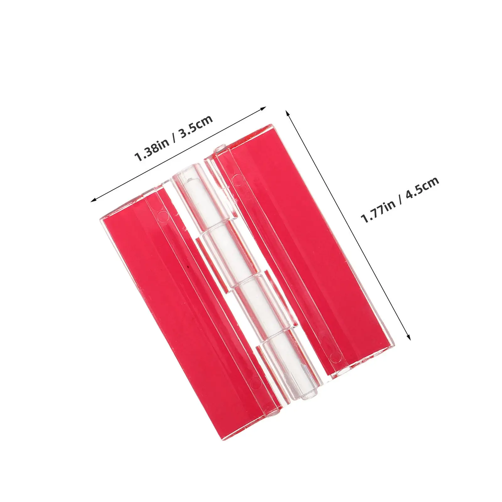 12Pcs Acrylic Piano Hinge Transparent Self-Adhesive Mini Folding Hinges for Craft Display Box Jewelry Cabinet Aquarium Lid
