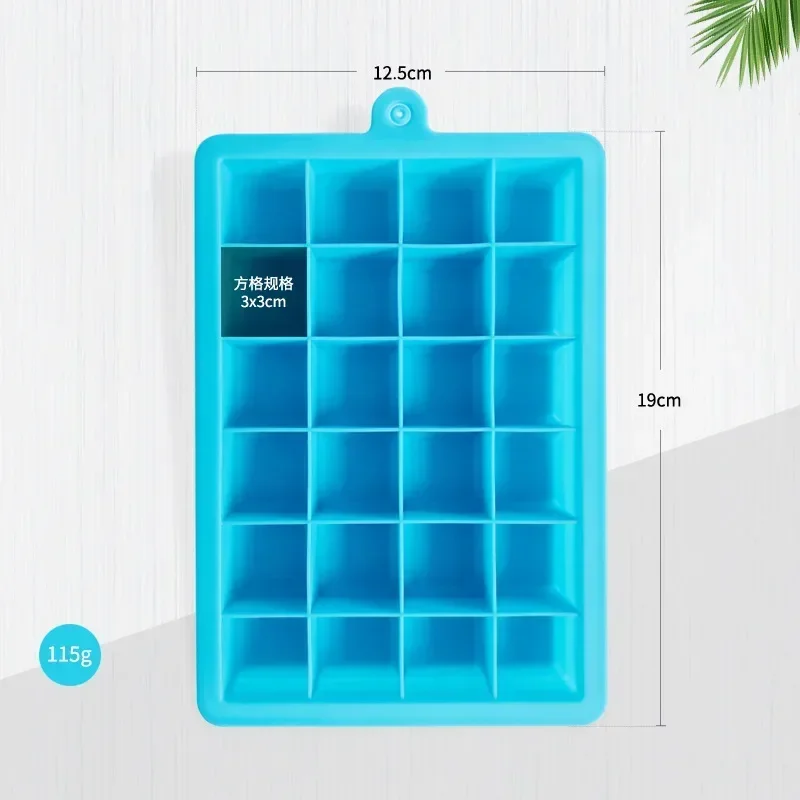 24 Silicone Ice Cube Tray Ice Cube Mold Food Grade Silicone Whiskey Cocktail Drink Chocolate Ice Cream Maker Party Bar