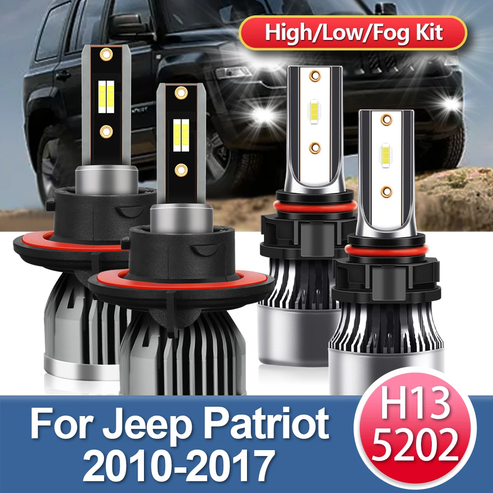 

Car Headlight Bulb Turbo High Power Auto Lights Fog Lamp LED Headlamp For Jeep Patriot 2010 2011 2012 2013 2014 2015 2016 2017