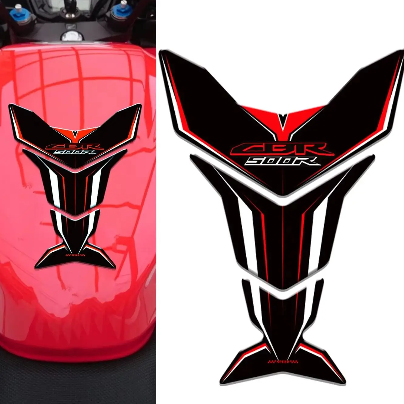 

CBR500R для Honda 2024, аксессуары для мотоциклов, топливный бак, 3d защитная наклейка, клейкие наклейки