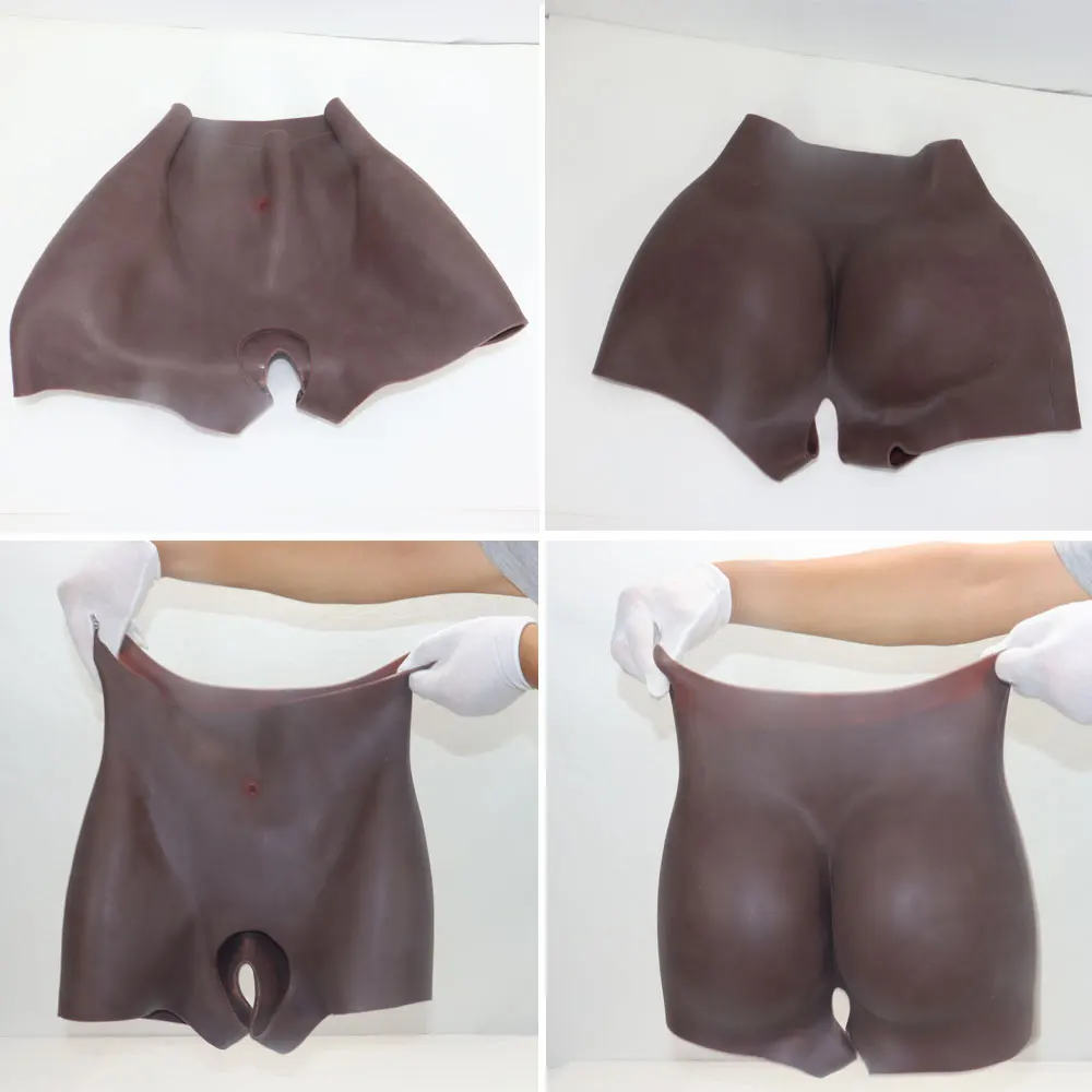 Fake Silicone Buttock for African Women Artificial 1.2cm Big Bum and Hips Enhancement Open Crotch Panties Lifting Shapewear