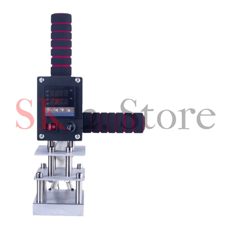 Handheld bronzing machine Small copper leather wooden box Coconut plastic curved labeling Hot press branding machine