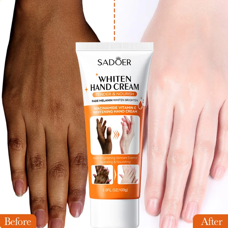 Whitening Hand Cream Dark Knuckles Black Skin Fast Stains Remover Serum Anti Cracking Wrinkle Foot Cream Women Skincare Cosmetic