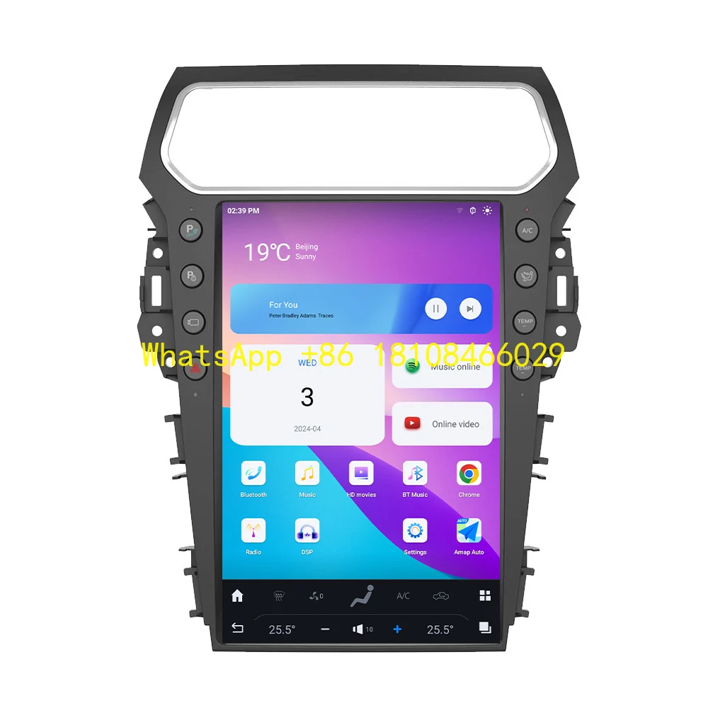 

14.4" Android 13 Car Radio for Ford Explorer S1 S2 2011-2019 GPS Navigation DSP Carplay
