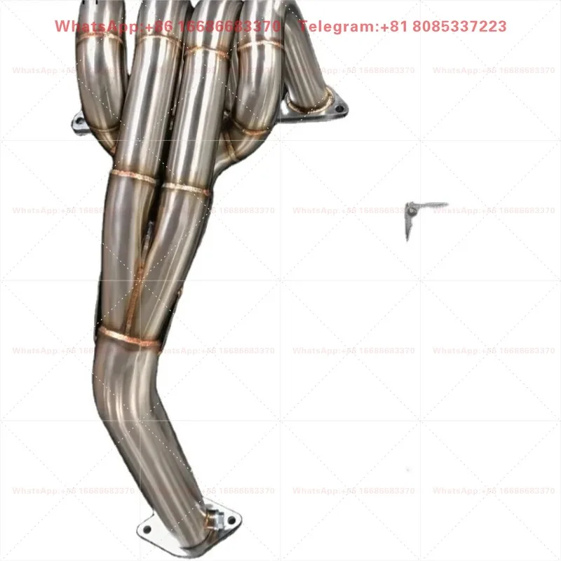 SS304 Auto Exhaust Header Kit 4-1 Race Header & TP Best Ground Clearance GSR B16 B18 Si B18C Manifold