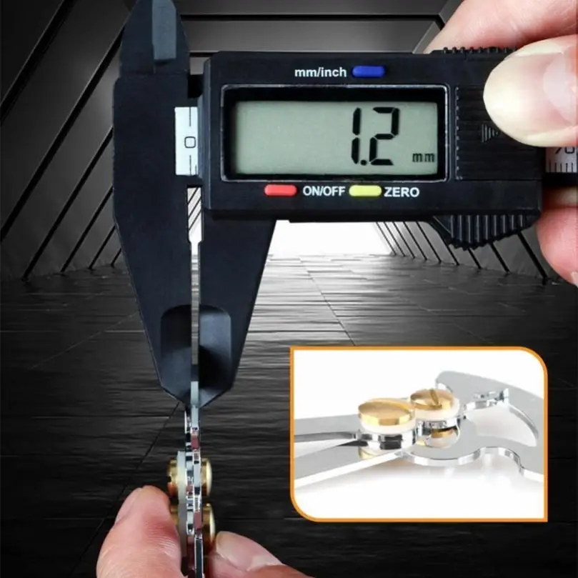 Imagem -04 - Medidor de Diâmetro Métrico Interno e Externo de Feeler Gauge com Escala Obtenha Assistência de Medição Diferente Aço Inoxidável