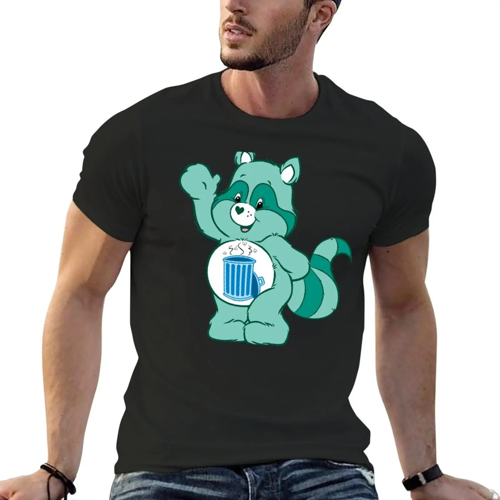 

Care Trash Panda T-Shirt luxury t-shirt oversized fashion shirts heavyweights tshirts for men