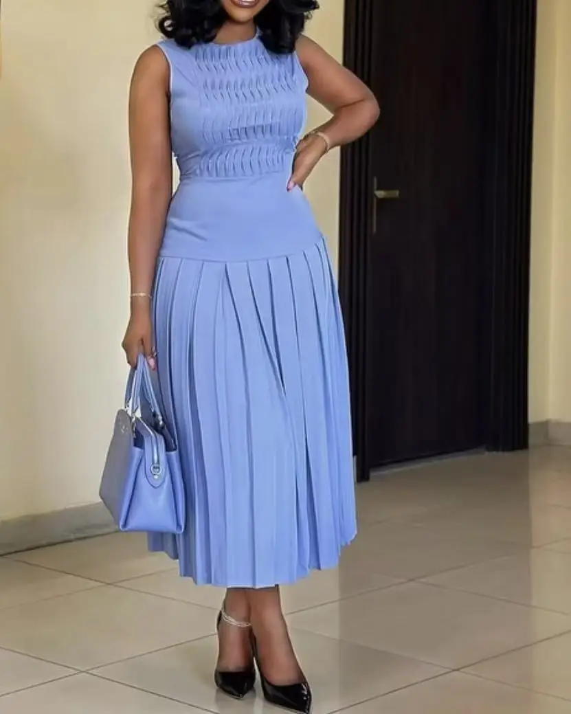 

African Dresses For Women Elegant Spring Summer 3/4 Sleeve Dashiki Maxi Dress Ladies Traditional African Clothing Outfits 2026