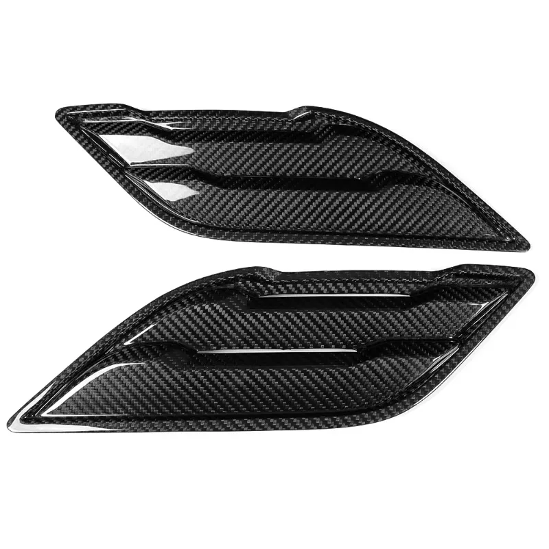 Dry Carbon Fiber Car Accessories Side Body Fender Splitter Air Vent Outlet Cover Trim for Ford F150 F-150 Raptor 2015-2020 2 PCS