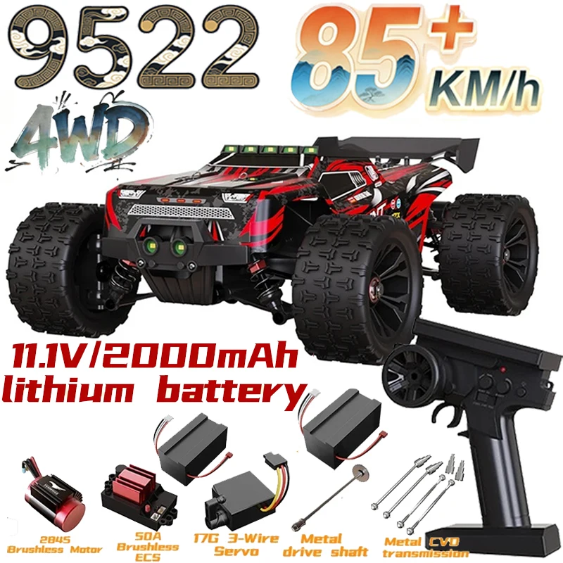 

Высокоскоростная радиоуправляемая машина 9522PRO, 85 км/ч, с бесщеточным двигателем, полноприводная, для дрифта по дорогам и бездорожью, профессиональная гоночная модель 1:16.