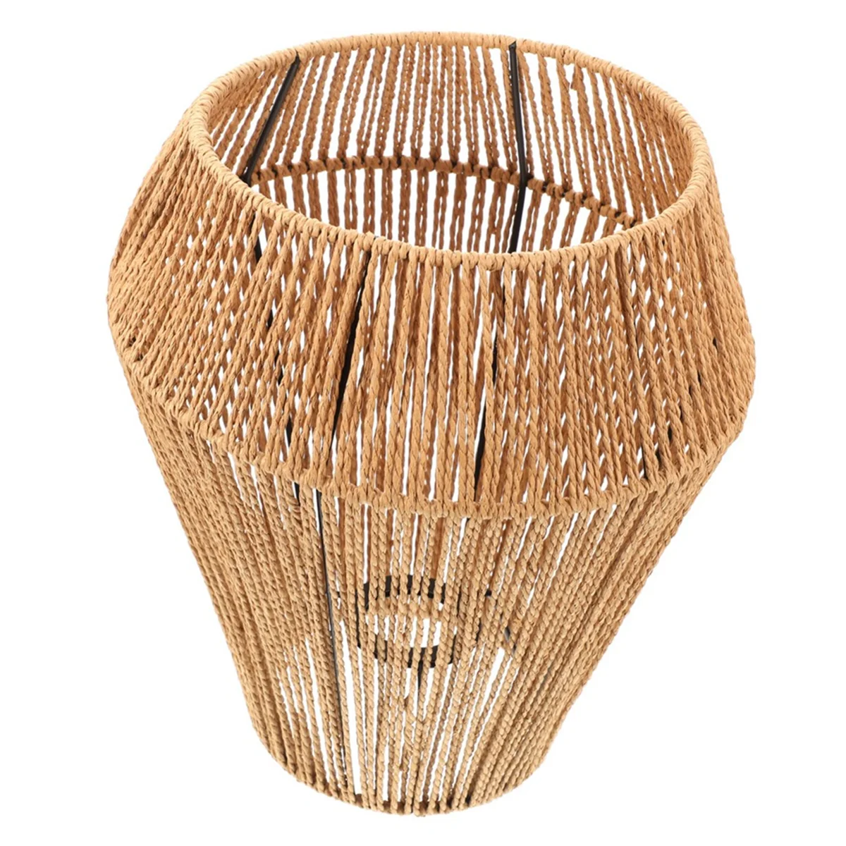 Woven Chandelier Shade Rattan Lampshade for Home Table Lamp Lampshade Bedside Table Lamp Manual Paper Rope