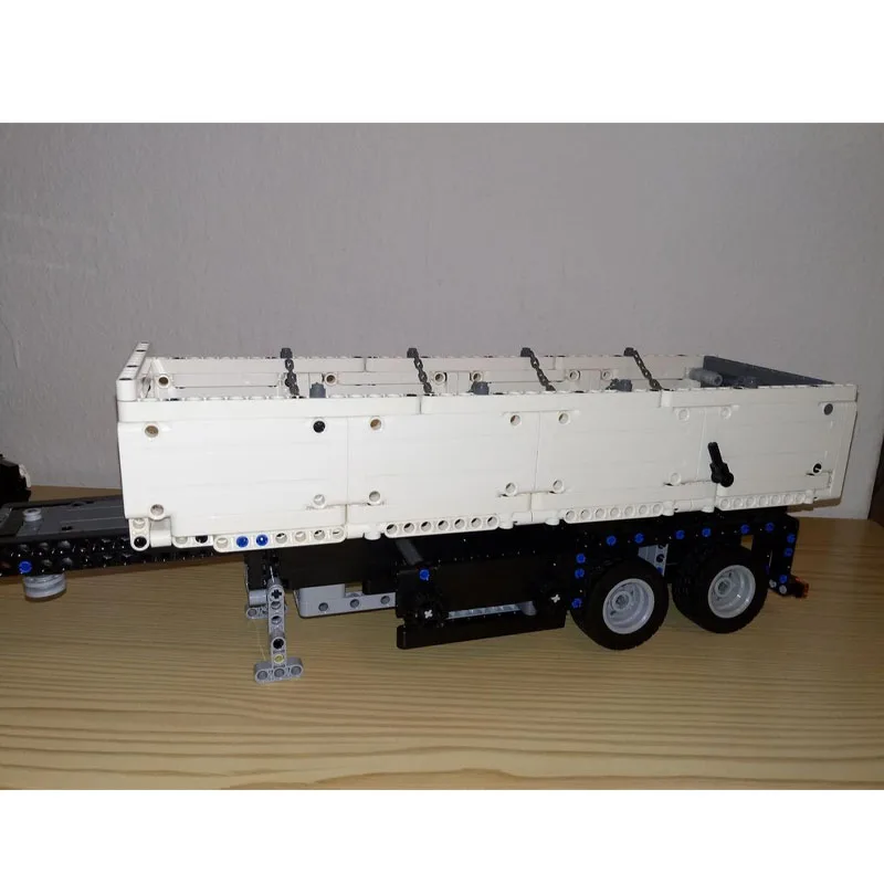 

MOC-20651 Classic New Custom Dump Trailer Truck Building Block Set, 627 Parts, Boys' Children's Birthday and Christmas Toy Gift