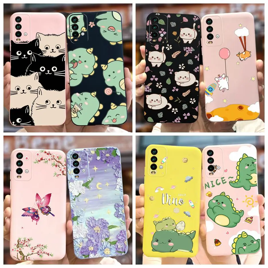 For Xiaomi Redmi 9T Case Lovely Cartoon Cover Shockproof Phone Case For Xiaomi Redmi 9T Redmi9T Soft Silicone Fundas 6.53'' Bags