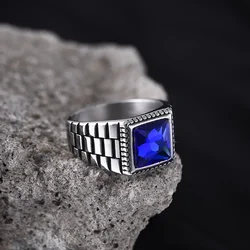 ZY Men's High Quality 316LStainless Steel Onyx Watchband Rings Classic Fashion Trend Jewelry Product