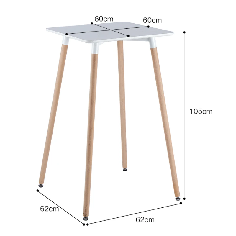 Mesa alta mesa alta moderna simple pequeña mesa de bar para apartamento mesa de bar creativa blanca para el hogar