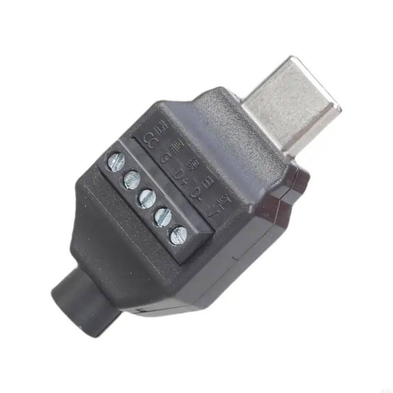 USB C MASCLE CONNETTORE MASCHIO 4PIN/5PIN Adattatore Adattatore Supporto senza saldatura 65W
