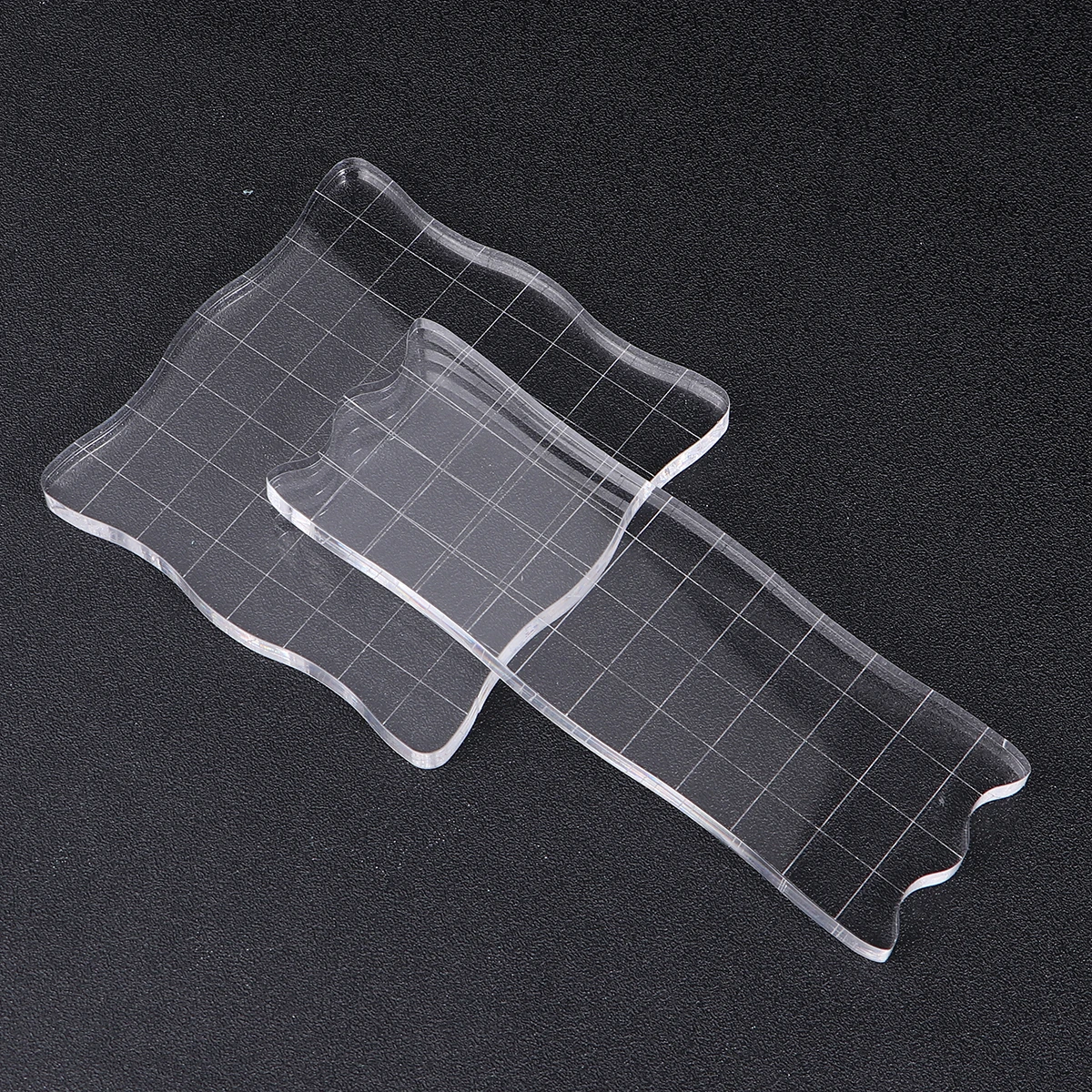 

7pcs Silicone Stamp Kit Acrylic Blocks Transparent DIY Seal Cutting Embossing Dies Photo Album Craft Various Sizes Gifts