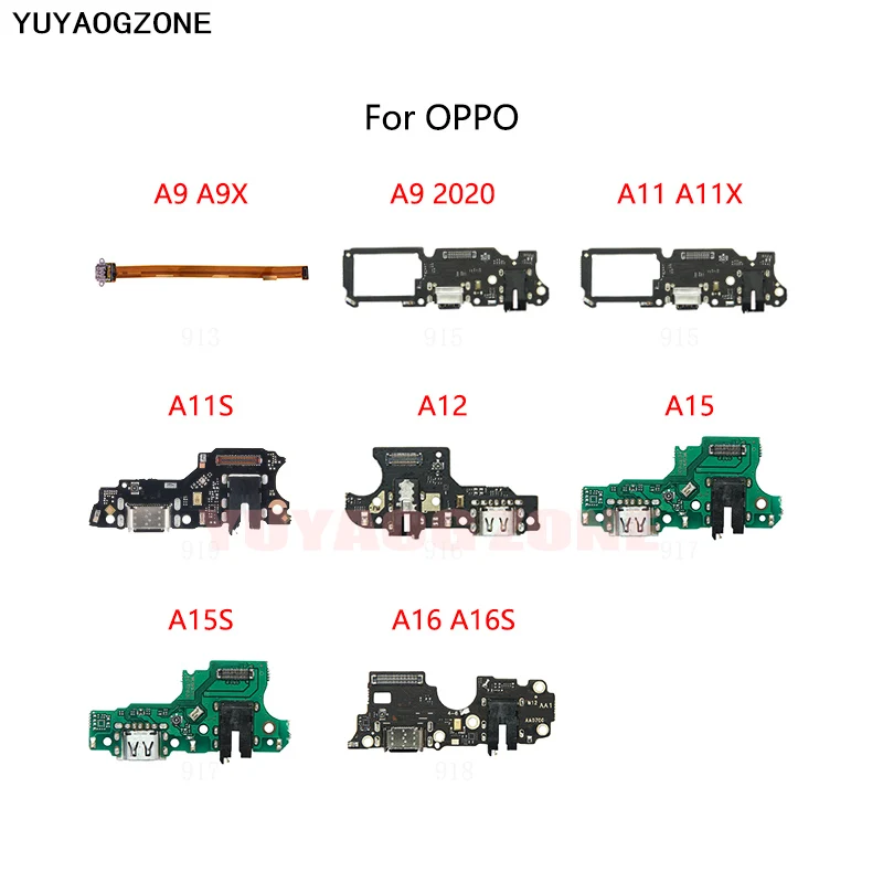 USB Charge Dock Port Socket Jack Connector Flex Cable For OPPO A9 Pro A9X A11 A11X A11S A12 A15 A15S A16S Charging Board Module