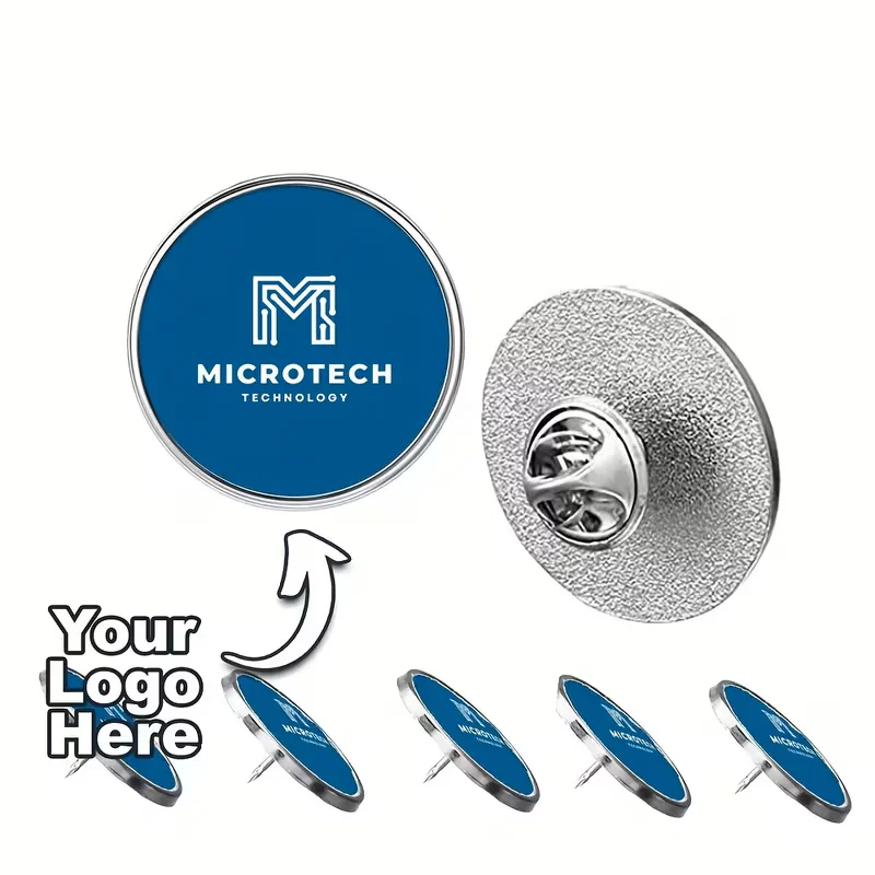 Sublimation Custom Image Silver Metal Button Cufflinks Brooch, Customised Logo Design Badge Personalised Unisex Gift Craft view 4
