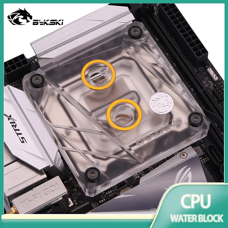 

Блок процессора Bykski CPU-XPR-A-V2 для INTEL LGA1700 1151 1155 115X 2011 2066 X99 I7 RGB/ARGB Light Water Cooler Radiator