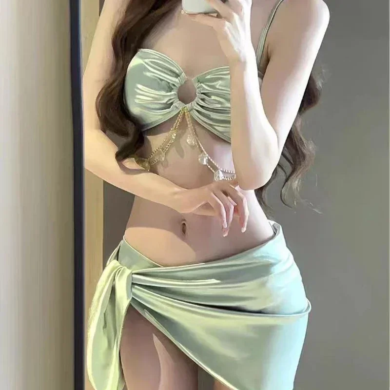 

New Swimsuit Women Micro Bikini Bathing Suit Fashion Sexy Summer New Model Korean Version Cinjunto De Dos Piezas Mujer 2025