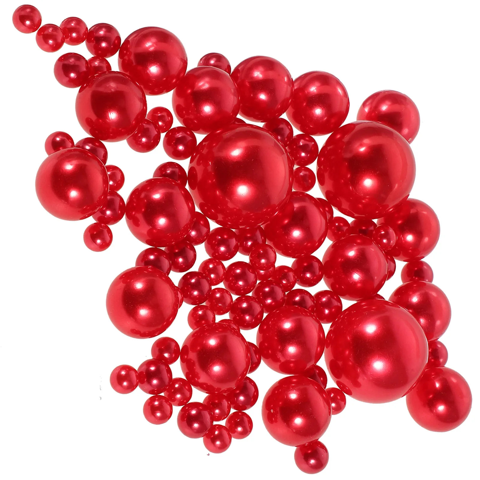 

125Pcs No Hole Fake Pearls Vase Filler Decorative Pearls for Craft Projects Wedding Party Vase Decor No Hole Pearl