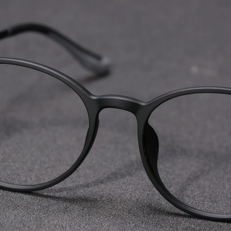 TR90 Titan Brille Rahmen Photochrome Myopie Gläser Männer Retro Runde Brillen Für Frauen Rezept Kurzsichtig Brillen – Detail 9