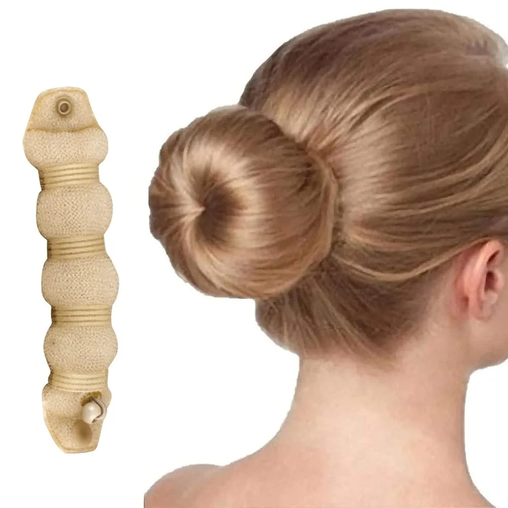 Cute DIY Donut Hair Curler Durable Hairstyle Donut Bun Maker Easy Braider Tool Meatball head hair maker Women