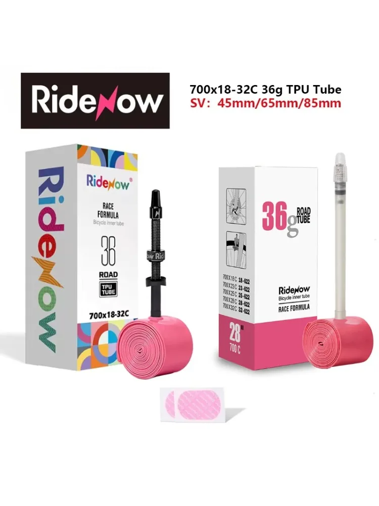 AliExpress NONE Ridenow Upgraded Metal Nozzle 700c Tpu Inner Tube External Thread Tube 700x18-32c Road Bike Removable Valve Cores Inner Tire