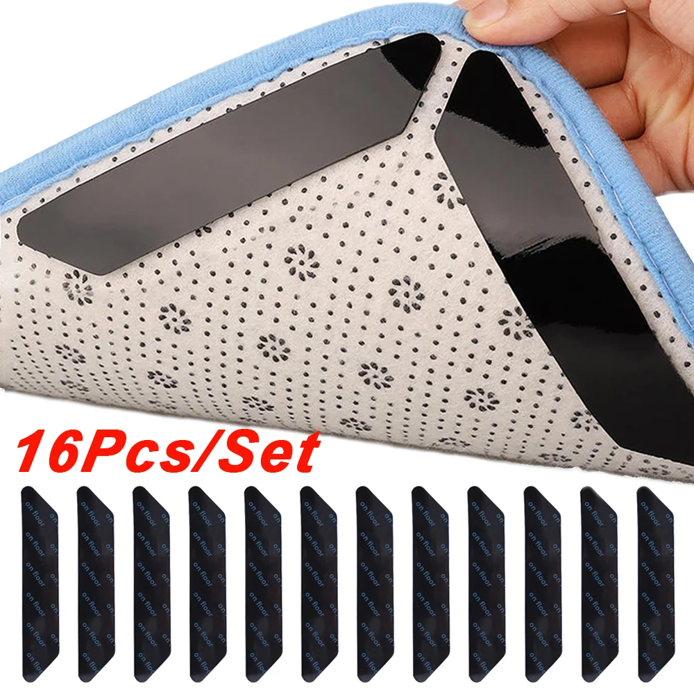 Non-slip Carpet Tapes Self-Adhesive Floor Mats Anti Slip Gripper Reusable Carpet Fixed Fastener Sticker Bathroom Products