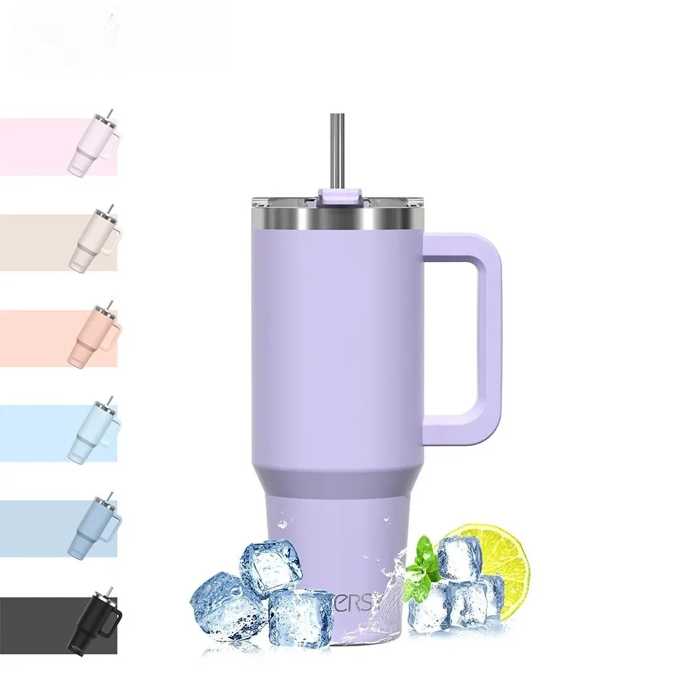 

Large Capaci 2ml Insulated Mug with Handle And St Portable Double Cover Stainl Steel Travel Mug No Temperature Display
