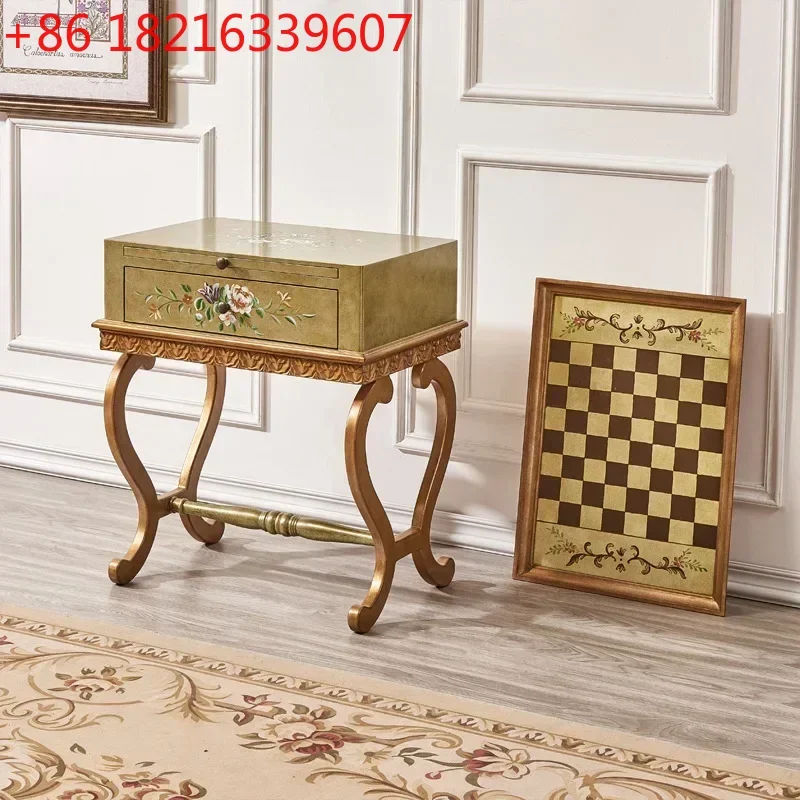 

Приставной столик для дивана в винтажном стиле, окрашенный, с подносом