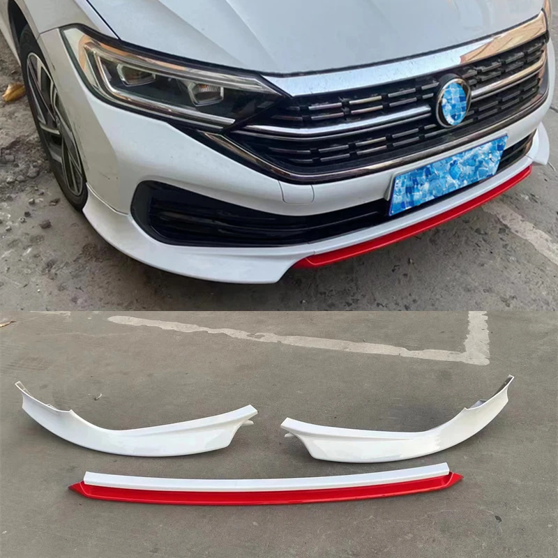 For CAR Front Bumper Lips Diffuser Volkswagen NEW Jetta Anti-Collision Body Kit Decorative Accessories VW 2023 Year