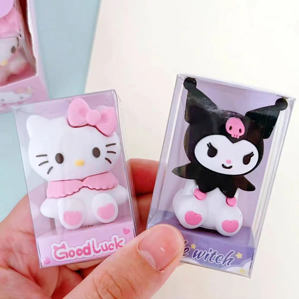 

Sanrio Hello Kitty точилка для карандашей мультфильм Kuromi Melody мини-резак для карандашей студенческие канцелярские принадлежности подарки школьные и офисные принадлежности