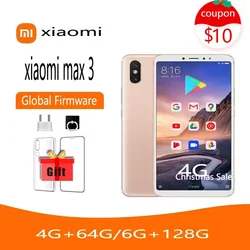 Xiaomi Mi Max 3 Snapdragon 636 Back Fingerprint schermo da 6.9 pollici 12MP Bluetooth 5.0 Smartphone Android