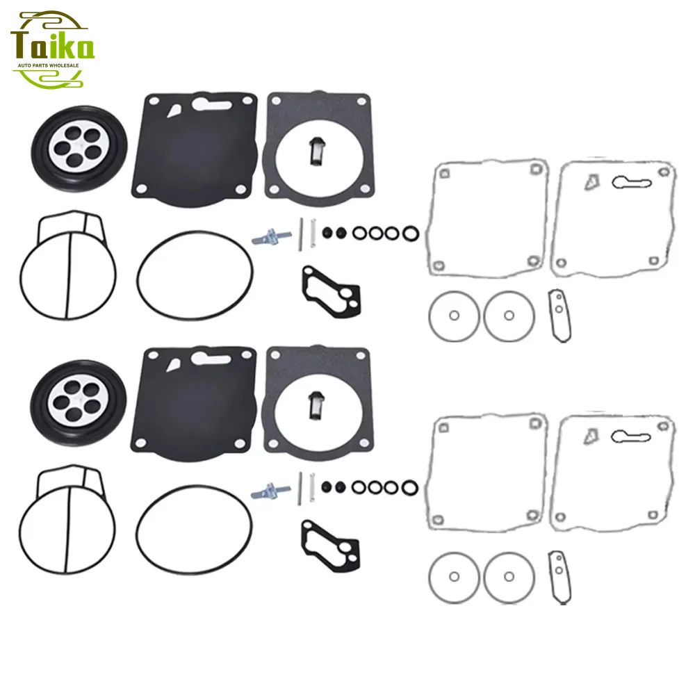 2pcs Carburetor Rebuild Kit fit for Sport LE XP LTD RX GSX GTX LRV Sea Doo Sbni Dual 947 951 1997 1998 1999 2000 2001 2002 2003