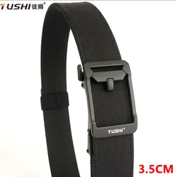 TUSHI Genuine New Tactical Belt Quick Release Outdoor Military Belt Real Nylon Sports Gun Belt Men And Women Buckle Accessories