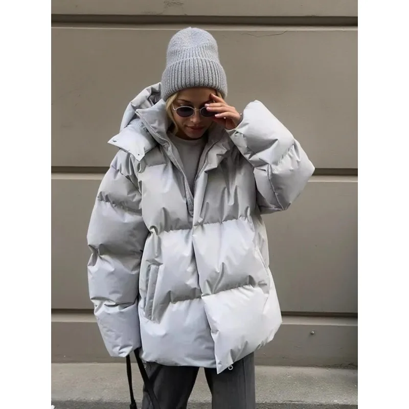 

Loose Women's Cotton Autumn Winter Casual Street Sle Long Regular Length Faionable And Comfortable Outerwear