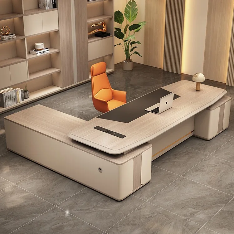 High-end Leadership Desk President Table Boss Painting Large Desk Office Manager Table Supervisor