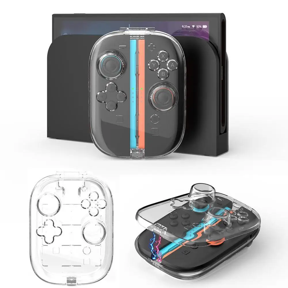 Game Controller Protective Case For NS2 Transparent Crystal Shell For Switch2 Handle PC Magnetic Protective Shell Accessories