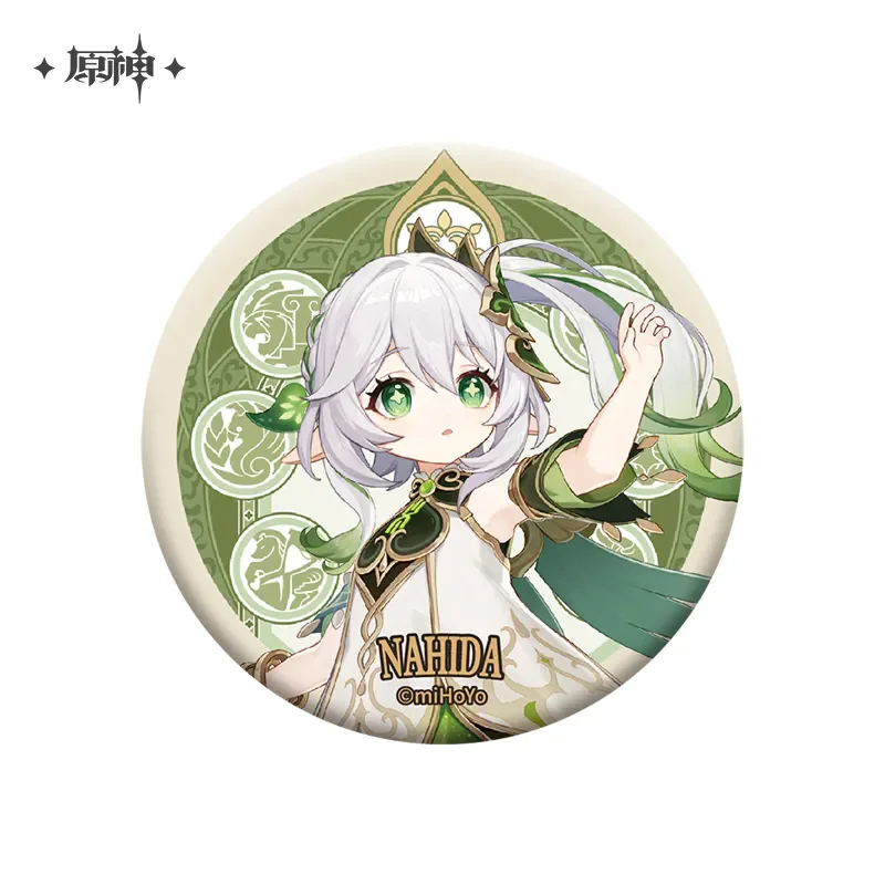 AnimeGame Genshin Impact Official Merch miHoYo Original Authentic Fontaine Series Q Version Badge Tighnari Lynette in stock