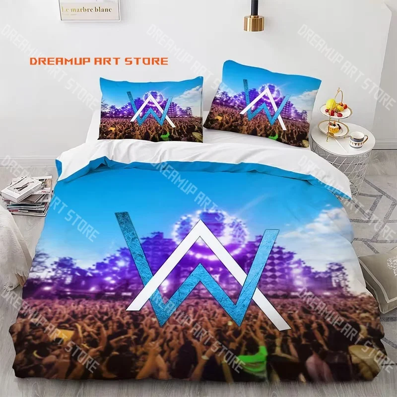 2026 3D Print DJ A-Alan Walker Bedding Set Single Twin Full Queen King Size Bed Set Adult Kid Bedroom Duvetcover Set