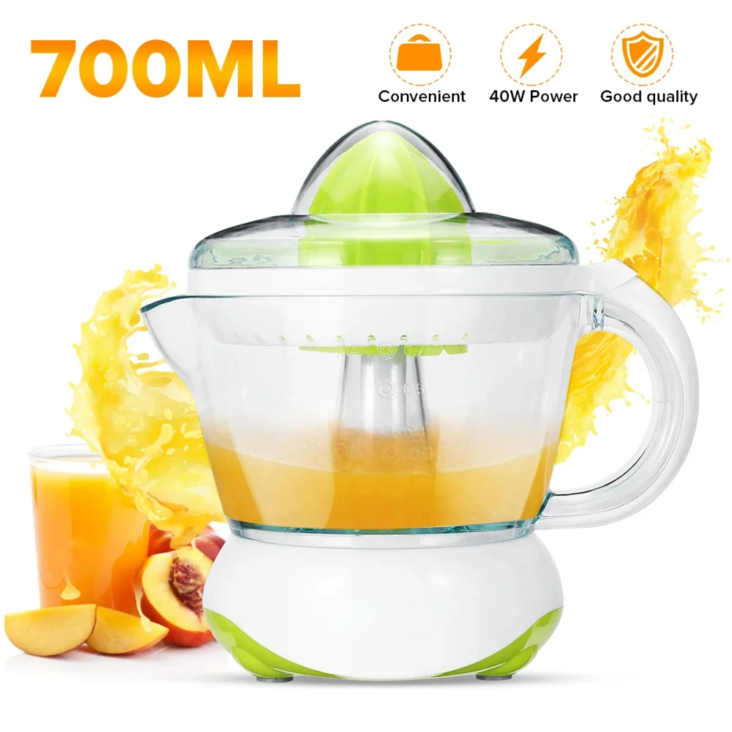 

NEW Portable Mini Household 220-240V Fruit Squeezer Extractor Juicer with 700ml Capacity for Orange and Lemon, Efficient Lemon F